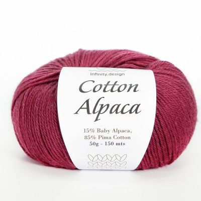 Infinity Cotton Alpaca ( 4545 RHODODENDRON)  85% хлопок, 15 % беби альпака 50гр/150 м