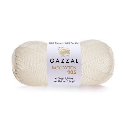 Пряжа Gazzal Baby Cotton 205 (530); Состав: 50% Хлопок, 50% Акрил; 50 гр/205 м